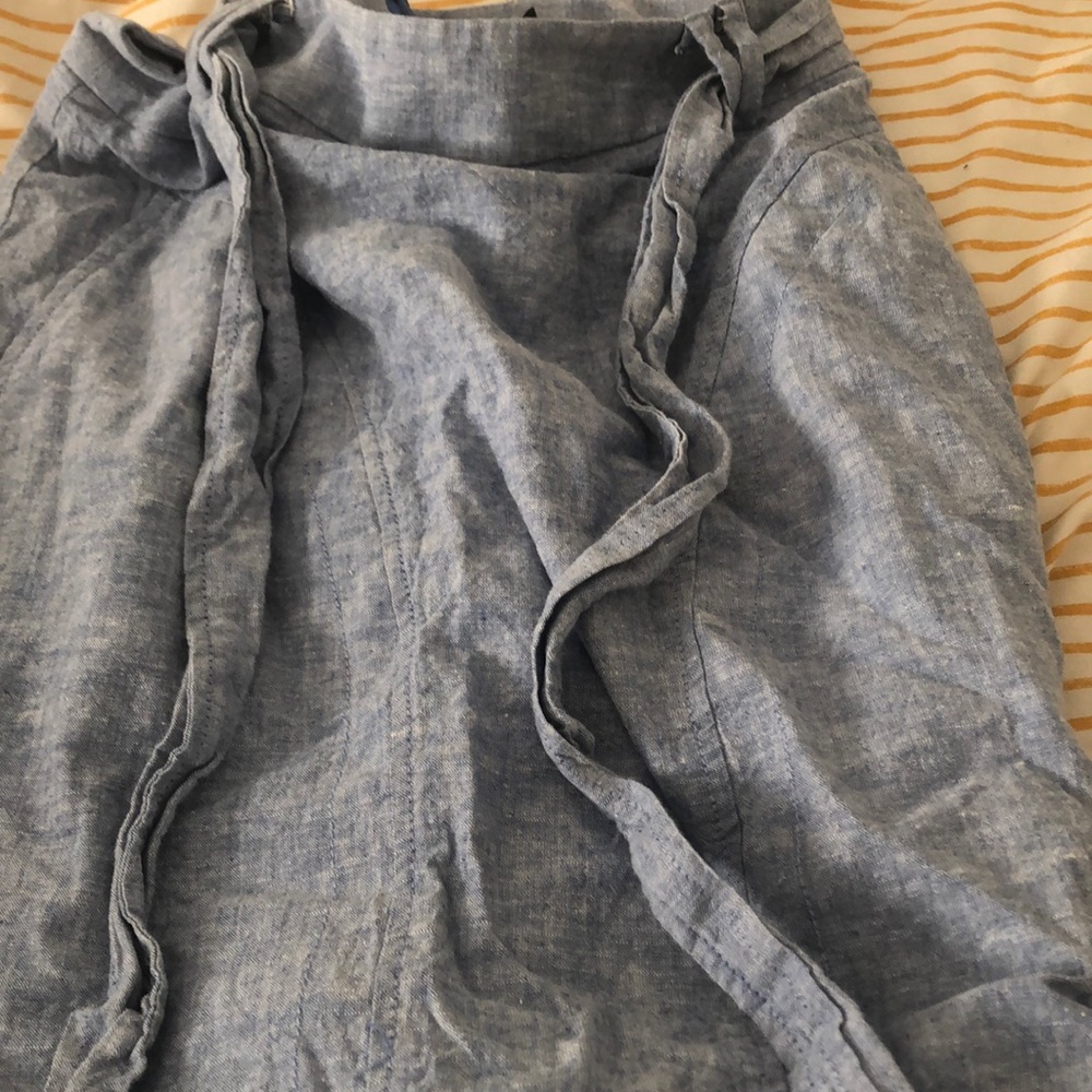 7th Avenue Design Studio New York Company.      Blue Jean zip up skirt. Size 8